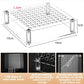 Clear acrylic 100-hole pen holder with side posts and hole grid for brush and pen storage