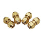 Assorted brass quick-connect fittings for copper pipe extension joints