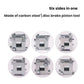 Disc brake piston tool, carbon steel six-sided clamp design, silver