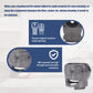 Grey ABS vacuum cleaner head connector housing with molded mounting opening