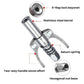 Stainless grease nozzle pliers with return spring and 6-flap lock bayonet