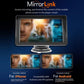 Wireless car multimedia player with 7-inch touch screen on suction stand