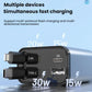 Car charger with dual ports for fast charging, showing Type-C and USB outputs