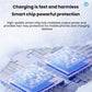 Car charger internal smart power-protection circuit for safe, fast charging