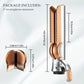 Gold straightening nozzle attachment with size dimensions and mounting clips