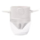 Portable Paperless Coffee Filter Cup Coffee Drip Filter Cone, White, Black, Black With Base, White With Base
