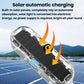 Car Solar-Powered Anti-Collision Warning Light Motorcycle Wireless LED Rear Tail Light, 2pcs