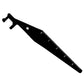 Black door gap crowbar lever with hook end and measurement scale