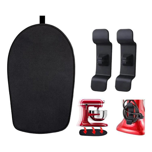 Kitchen Blender Rubber Non-Slip Mat, Large + 2 Cord Clips, Small + 2 Cord Clips, Large + 1 Cord Clip, Small + 1 Cord Clip