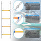 Multifunctional Resin Training Rope Ladder For Boat Climbing, White 1m, White 1.4m, White 1.8m