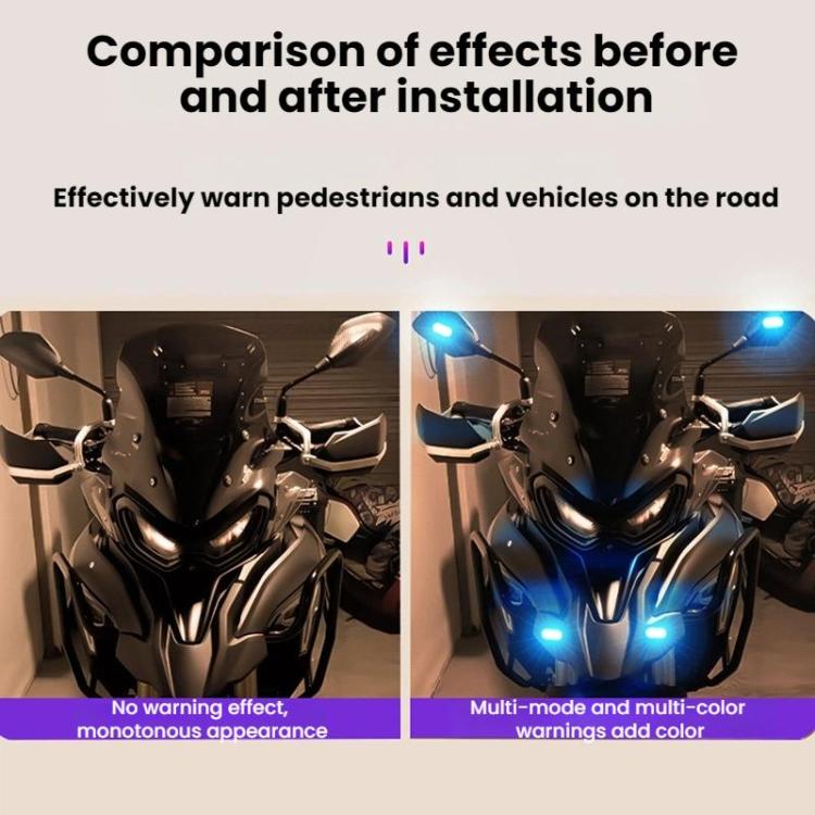 Wireless Remote-Controlled Motorcycle LED Flashing Taillight For Retrofitting, 1 Light, 2 Lights, 4 Lights, 6 Lights, 8 Lights