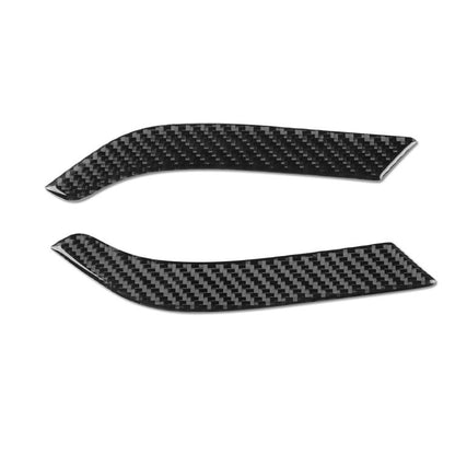 Black carbon-fiber look rear door lifting side strips, set of 2