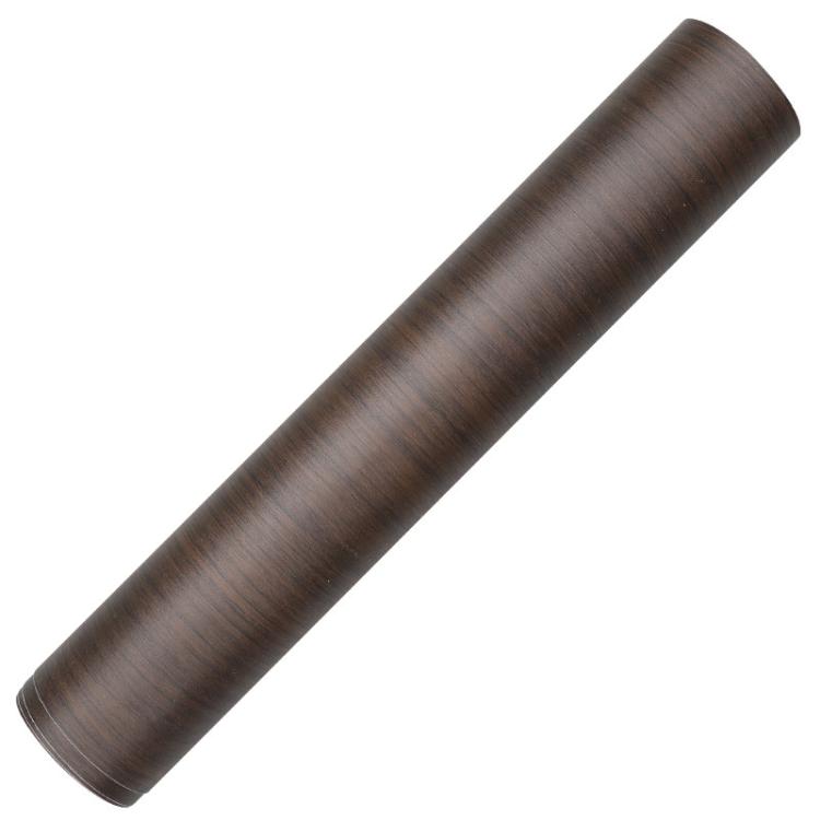 Medium brown wood-grain car interior sticker roll strip with smooth finish