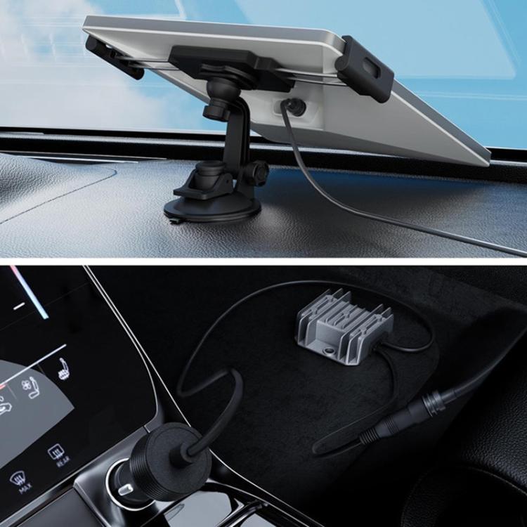 Car-mounted power converter with wiring and cigarette lighter plug