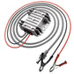 Voltage booster converter with DC cable and metal alligator clip leads
