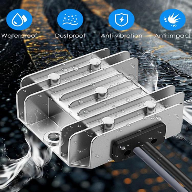 Heatsink power converter unit with DC5521 female connector, water-resistant design