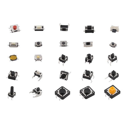 125pcs /Set Car Button Micro Tactile Switch, 125pcs /Set