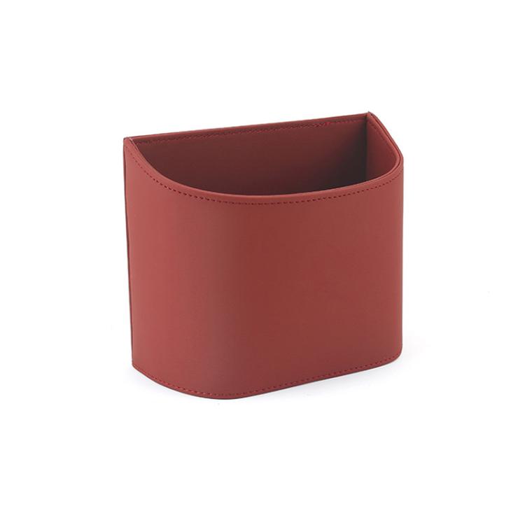 Hanging Leather Car Trash Can Multifunctional Storage Box