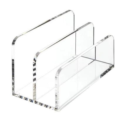 Acrylic Desk Organizer Box File Rack, Single, Double