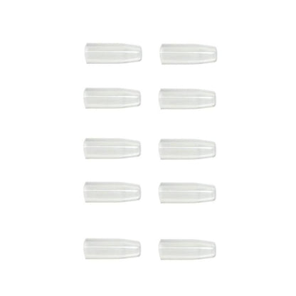 Clear plastic replacement mouthpieces set, 10 pack, for breathalyzer use