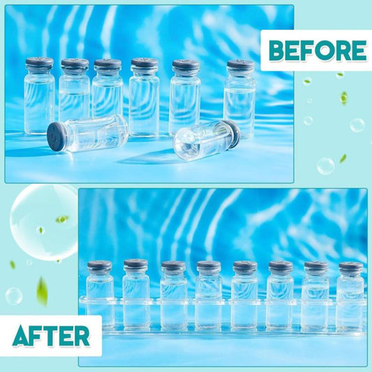 8-Hole Acrylic Small Bottle Stand Rack, Single, Double