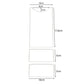Transparent acrylic wall gasket panels with size details: tall 17.8cm and two 5cm bases.