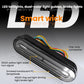 Smoked-lens LED tail light with five-wire connector and dual light channels
