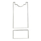 Acrylic sofa mattress baffle gasket, one tall white piece with curved top and one bar