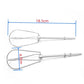 Stainless steel whisk beaters set with 18.5 cm length and 4.7 cm beater width