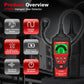 HABOTEST refrigerant leak detector with red control panel and flexible sensor hose