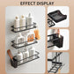 Wall-mounted Punch-free Bathroom Toiletry Storage Rack