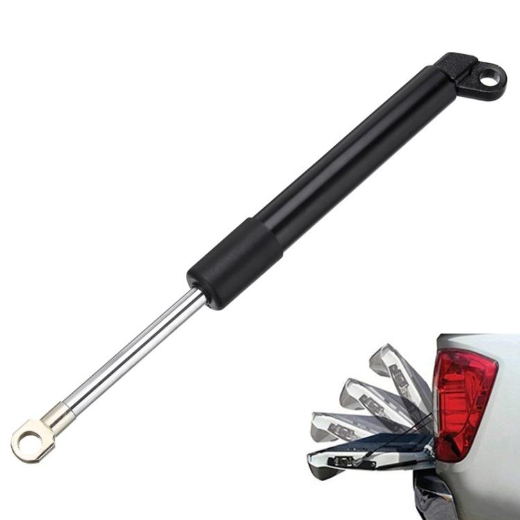 Tailgate hydraulic lever with black housing, stainless rod, and mounting eyelet