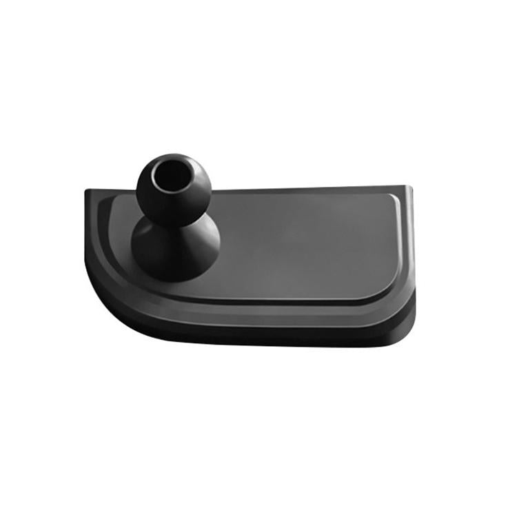 Black magnetic dashboard phone holder stand and base with dual cradle pieces
