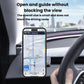 Magnetic dashboard phone holder with a smartphone in the mount