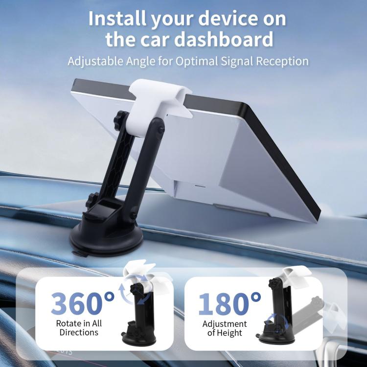For Starlink Mini Device Center Console Car Mount, S2055 White, S2055 Black