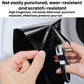 Black anti-scratch protective film, hand applying over rear inner door panel