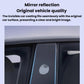 Car B-pillar protective film, clear coating on front door frame area
