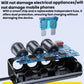 Three-port 3-in-1 car cigarette lighter charger module with circuit boards exposed