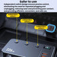 Car charger with three independent switches and LED voltage display