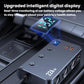Car charger with intelligent digital voltage display and multiple USB fast-charge ports