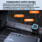 Car charger with independent switches, three sockets and USB ports, 228W