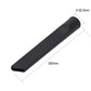 Vacuum extension tube nozzle, length and diameter marked, black plastic