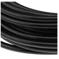 Close-up of black high-pressure hose with molded ridges and reinforced outer lines.