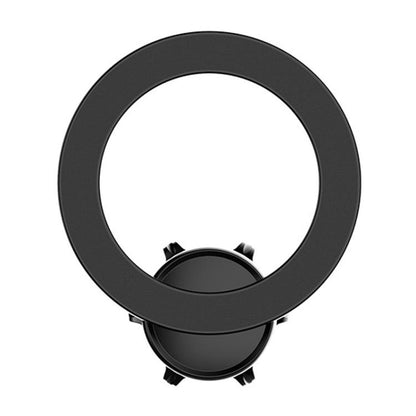 Magnetic phone mount ring main body accessory in black, with ball joint base
