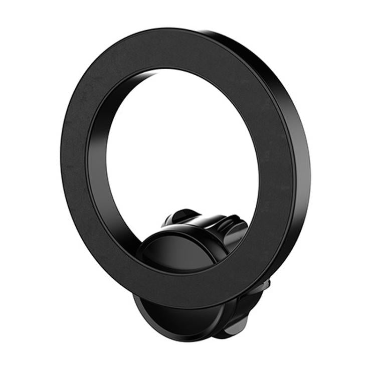 Dark magnetic phone mount ring main body accessory with circular inner holder