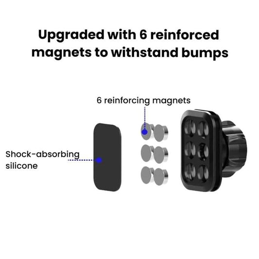 Magnetic Head For Car Phone Mount Accessories For 17mm Ball-Joint Square Magnetic Head, Square