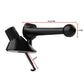 Black car air-vent phone mount with vent clip base and size diagram in mm