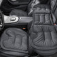 Car seat cushion set, dark gray quilted thick non-slip pads for front seats