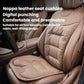 Thick padded car seat cushion with quilted top and non-slip backing, front seat