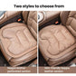 Car seat cushion variants: quilted perforated style and smooth style, beige front seat
